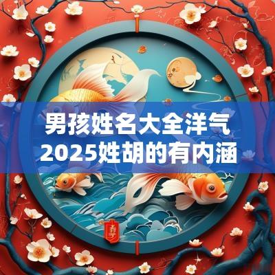 男孩姓名大全洋气2025姓胡的有内涵的男宝宝名字胡氏