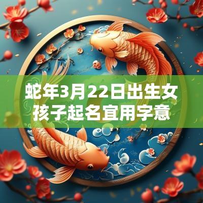蛇年3月22日出生女孩子起名宜用字意义深刻的名字集锦