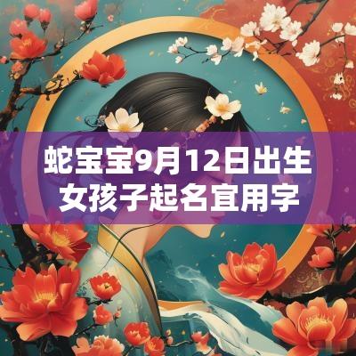 蛇宝宝9月12日出生女孩子起名宜用字最佳的属蛇女生名字