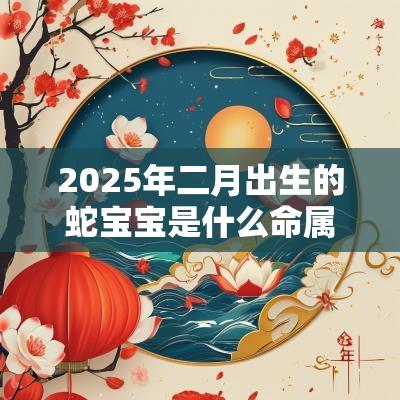 2025年二月出生的蛇宝宝是什么命属蛇的女生起名大全