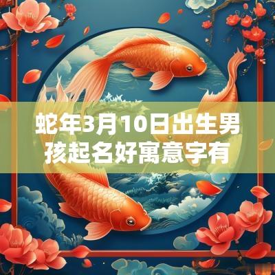 蛇年3月10日出生男孩起名好寓意字有才的男宝宝取名单字