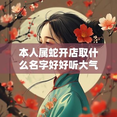 本人属蛇开店取什么名字好好听大气的店铺名称2025年