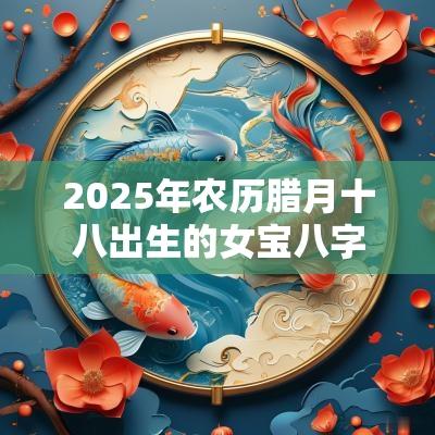 2025年农历腊月十八出生的女宝八字好吗五行旺缺取名