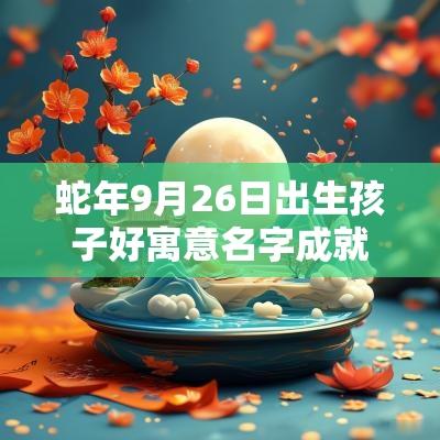 蛇年9月26日出生孩子好寓意名字成就不凡的宝宝取名