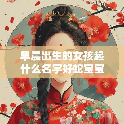 早晨出生的女孩起什么名字好蛇宝宝早晨出生取什么名字好