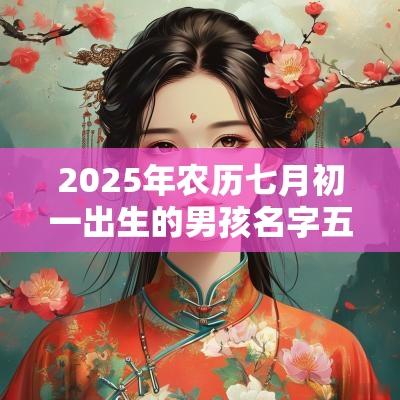 2025年农历七月初一出生的男孩名字五行缺金怎么取名