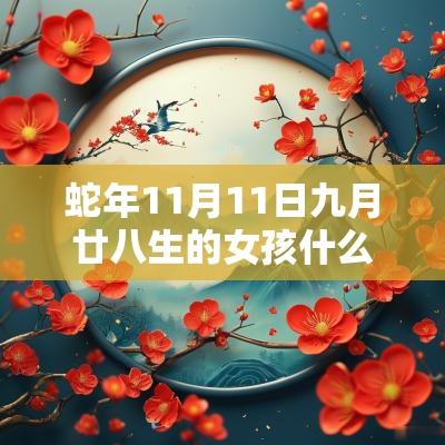 蛇年11月11日九月廿八生的女孩什么命顺顺利利的名字