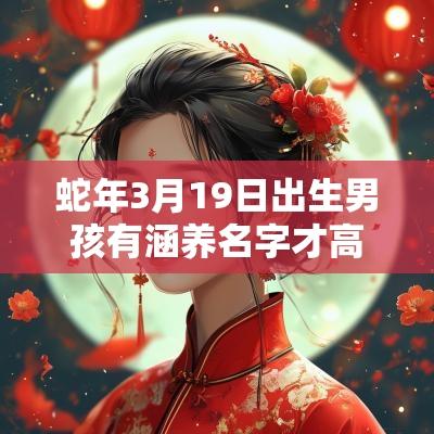蛇年3月19日出生男孩有涵养名字才高八斗的男宝宝取名
