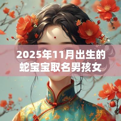 2025年11月出生的蛇宝宝取名男孩女孩取名喜忌用字