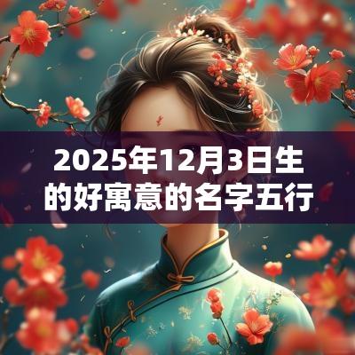 2025年12月3日生的好寓意的名字五行缺火孩子取名