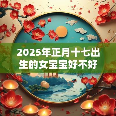2025年正月十七出生的女宝宝好不好五行八字查询起名