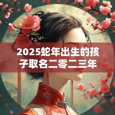 2025蛇年出生的孩子取名二零二三年的蛇宝宝取名合集