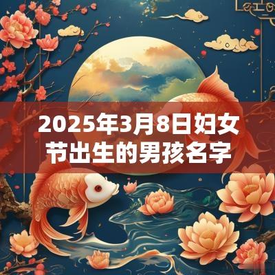 2025年3月8日妇女节出生的男孩名字好听的男生起名