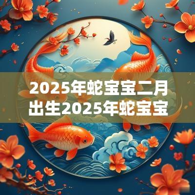2025年蛇宝宝二月出生2025年蛇宝宝2月出生起名