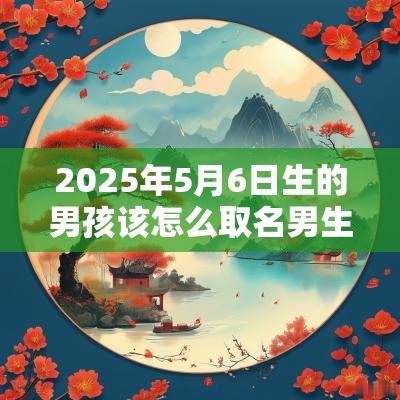 2025年5月6日生的男孩该怎么取名男生最佳名字推荐