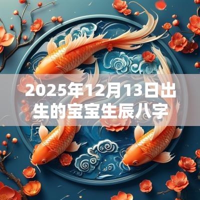 2025年12月13日出生的宝宝生辰八字取名如何改运