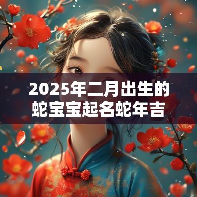 2025年二月出生的蛇宝宝起名蛇年吉祥如意的女孩名字