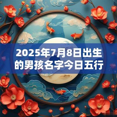 2025年7月8日出生的男孩名字今日五行缺水在线取名