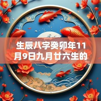 生辰八字癸卯年11月9日九月廿六生的女生五行旺缺详解