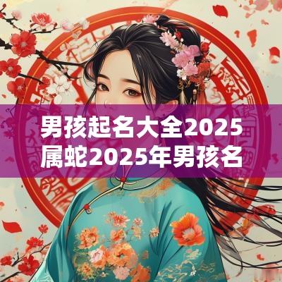 男孩起名大全2025属蛇2025年男孩名字宜用什么字