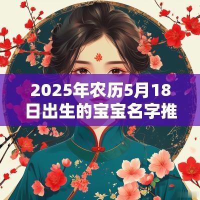 2025年农历5月18日出生的宝宝名字推荐取气质之名