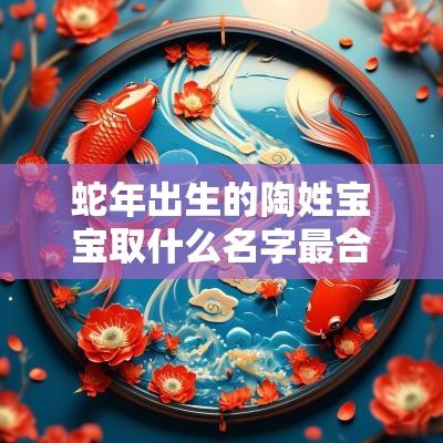 蛇年出生的陶姓宝宝取什么名字最合适温柔和煦的宝宝名字