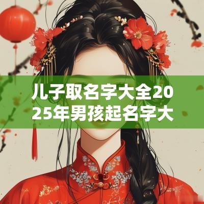 儿子取名字大全2025年男孩起名字大全免费2025年