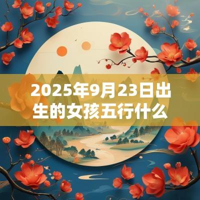 2025年9月23日出生的女孩五行什么命缺水周易取名