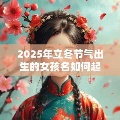 2025年立冬节气出生的女孩名如何起寓意好的名字推荐