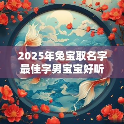 2025年兔宝取名字最佳字男宝宝好听的男孩名字大全