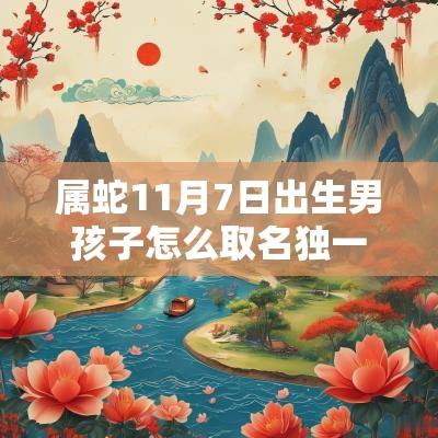 属蛇11月7日出生男孩子怎么取名独一无二的男蛇宝宝名字