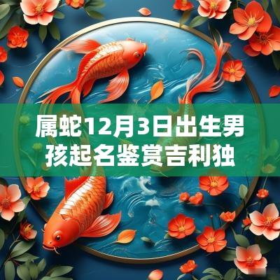 属蛇12月3日出生男孩起名鉴赏吉利独特的男宝宝取名