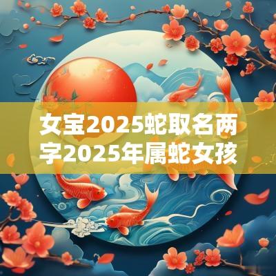 女宝2025蛇取名两字2025年属蛇女孩取名宜用字