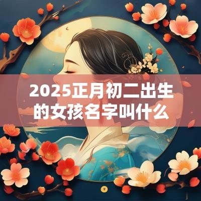2025正月初二出生的女孩名字叫什么女孩取名字大全