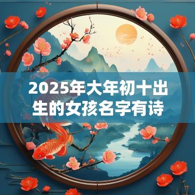 2025年大年初十出生的女孩名字有诗意的女宝宝名字