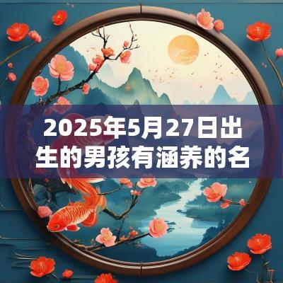 2025年5月27日出生的男孩有涵养的名字命运如何
