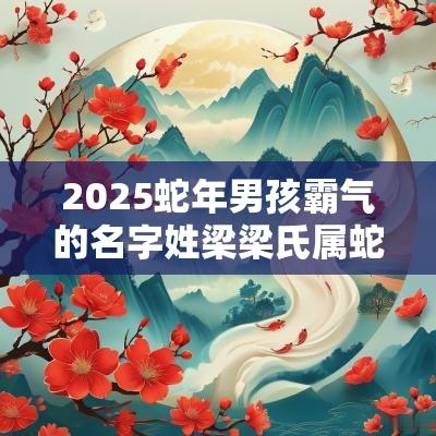2025蛇年男孩霸气的名字姓梁梁氏属蛇男生好听起名