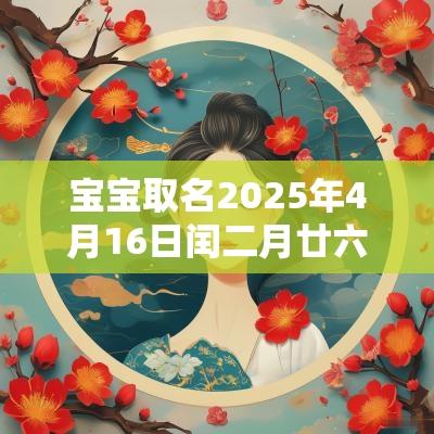 宝宝取名2025年4月16日闰二月廿六生的男孩名字