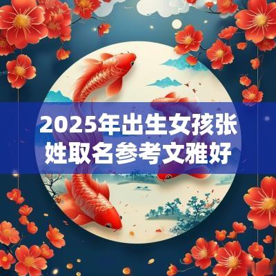 2025年出生女孩张姓取名参考文雅好寓意的女宝宝名