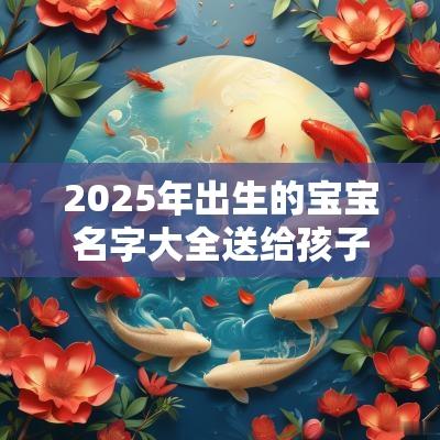 2025年出生的宝宝名字大全送给孩子最美好的礼物