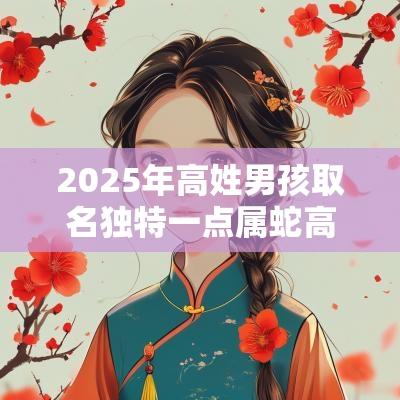 2025年高姓男孩取名独特一点属蛇高氏男生吉祥名字