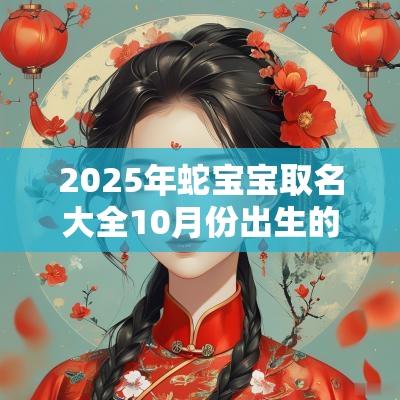 2025年蛇宝宝取名大全10月份出生的宝宝性格如何