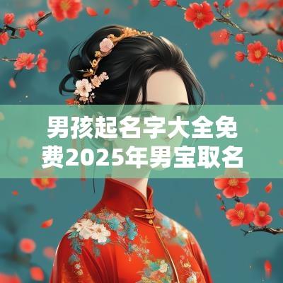 男孩起名字大全免费2025年男宝取名2025蛇宝宝