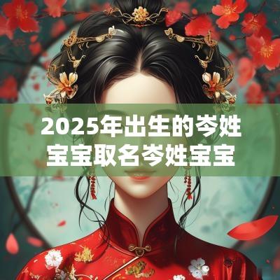 2025年出生的岑姓宝宝取名岑姓宝宝取名带解释推荐
