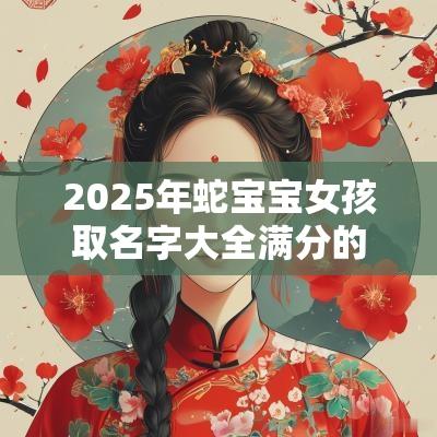 2025年蛇宝宝女孩取名字大全满分的女宝宝名字大全