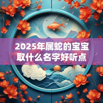 2025年属蛇的宝宝取什么名字好听点（精选200个）