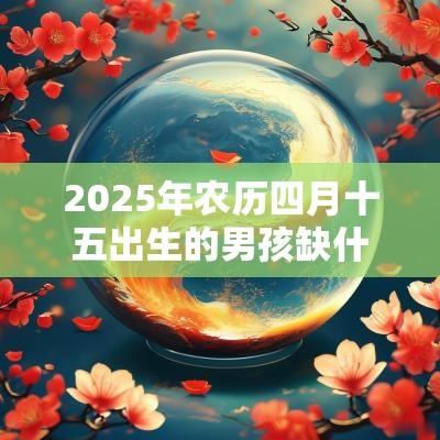 2025年农历四月十五出生的男孩缺什么取名如何补金