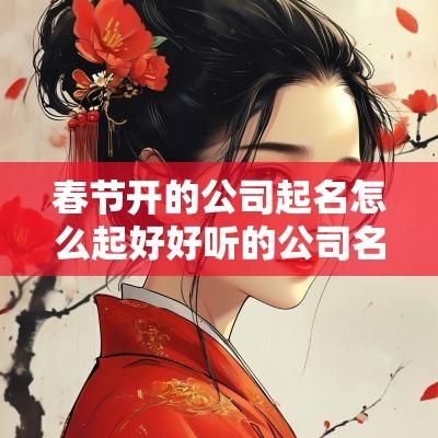 春节开的公司起名怎么起好好听的公司名字大全2025
