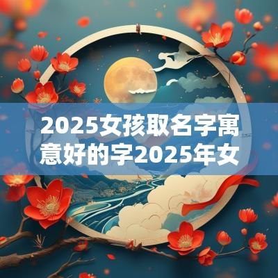 2025女孩取名字寓意好的字2025年女儿最火名字