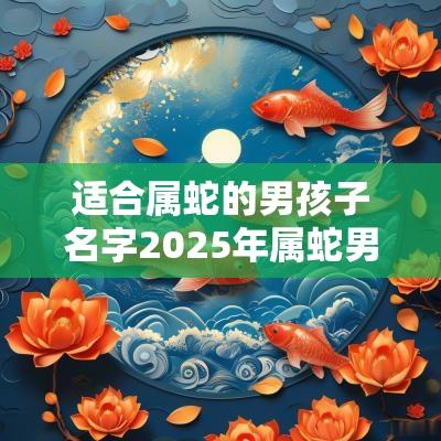 适合属蛇的男孩子名字2025年属蛇男孩最吉利的名字
